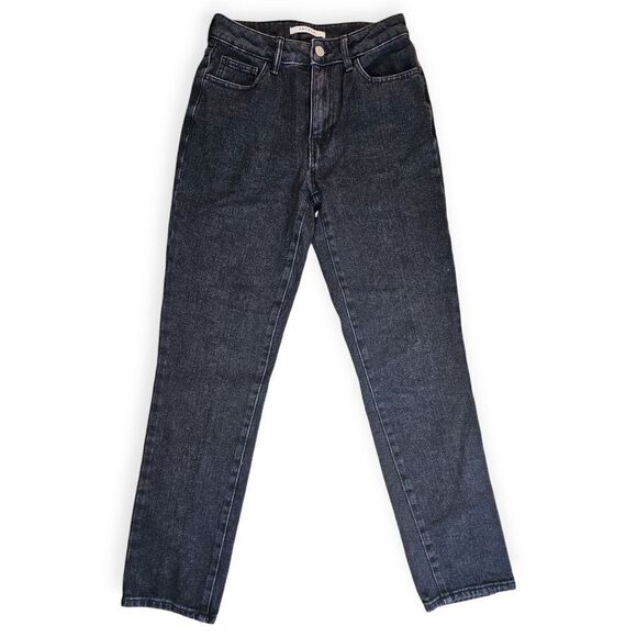 Pacsun Black Mid Rise Mom Jeans Size 23 - Picture 2 of 10